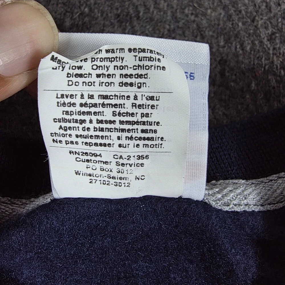 Vintage‎ 90s Champion Sweatshirt Mens Medium Navy Blue Embroidered Logo Crewneck